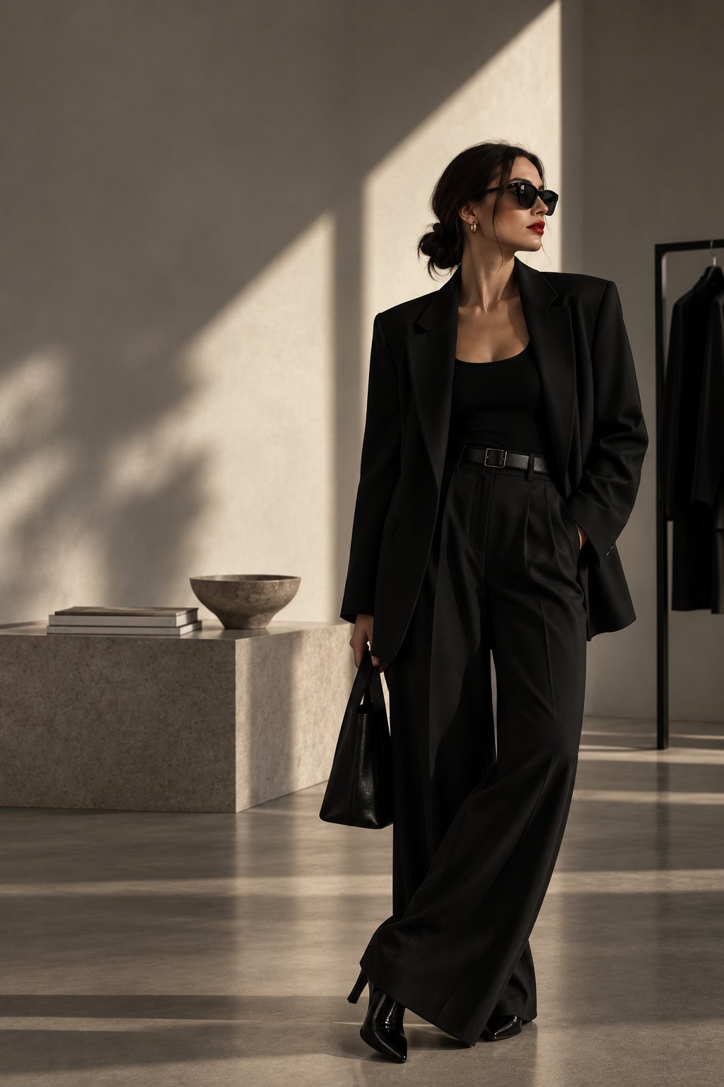 Драматичний total black образ — архетип стилю Драма